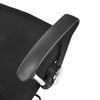 HI Chaise de bureau Noir Acier
