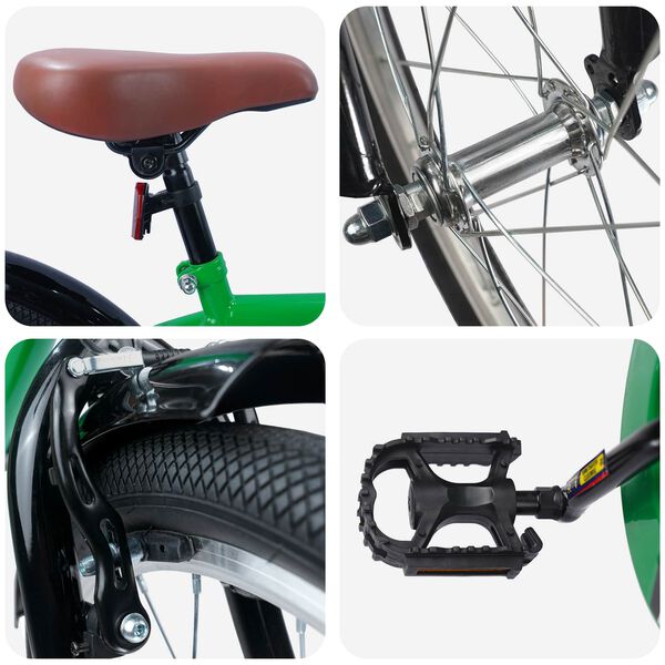 vidaXL V&eacute;lo pour Enfants 20 Pouces pour les enfants de 6 &agrave; 11 ans Vert