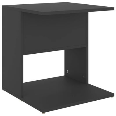 vidaXL Table d'appoint gris 45x45x48 cm bois d'ingénierie