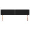 vidaXL T&ecirc;te de lit avec oreilles Noir 163x16x78/88 cm Tissu