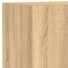 vidaXL Unit&eacute;s murales TV avec LED 4 pcs ch&ecirc;ne sonoma bois d'ing&eacute;nierie
