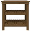 vidaXL Banc de travail Marron miel 78,5x50x80 cm Bois de pin massif
