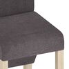 vidaXL Chaises &agrave; manger lot de 6 taupe tissu