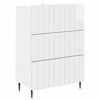 vidaXL Armoire &agrave; tiroirs Blanc brillant 66 x 34,5 x 92 cm