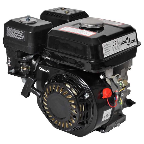 vidaXL Moteur &agrave; essence 6,5 CH 4,8 kW Noir