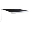 vidaXL Store banne manuel avec LED solaire 3,5 x 2 m