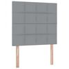 vidaXL Lit avec rangement et matelas Gris clair 100 x 200 cm Polyester