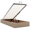 VidaXL Lit ottoman et matelas cappuccino 90x200 cm similicuir