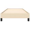 vidaXL Cadre de lit sans matelas cr&egrave;me 100x200 cm tissu