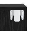 vidaXL Ensemble de meubles TV 2 pcs Ch&ecirc;ne noir Bois d'ing&eacute;nierie