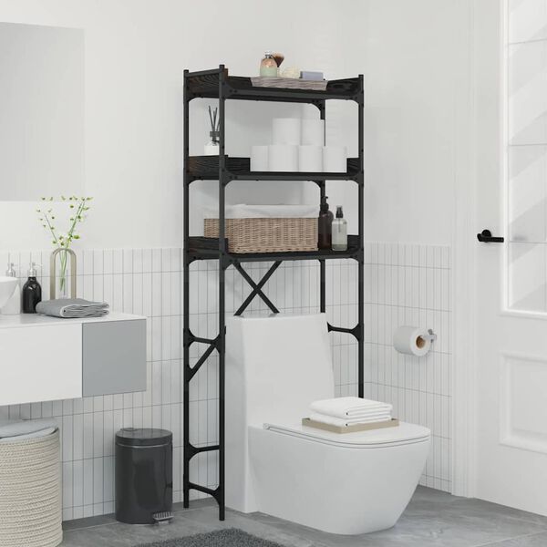 vidaXL Étagère pour machine à laver 67 x 25 x 163 cm Bois d'ingénierie