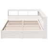 vidaXL Lit biblioth&egrave;que sans matelas blanc 150x200 cm bois pin massif