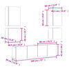 vidaXL Unit&eacute;s murales TV 6 pcs ch&ecirc;ne fum&eacute; bois d'ing&eacute;nierie