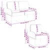 vidaXL Ensembles de canap&eacute;s 3 pcs Jaune 115 x 56 x 80 cm Contreplaqu&eacute;