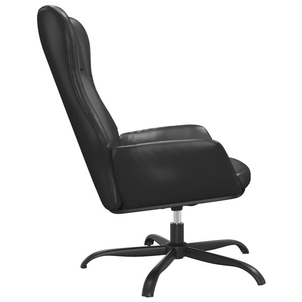 vidaXL Chaise de relaxation Noir Similicuir