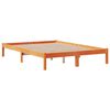 vidaXL Lit biblioth&egrave;que sans matelas cire marron 160x200 cm pin massif