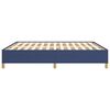 vidaXL Cadre de lit sans matelas bleu 180x200 cm tissu