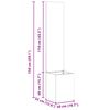 vidaXL &Eacute;cran de confidentialit&eacute; de jardin Rouill&eacute; 50 x 32 x 150 cm