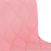 vidaXL Chaises pivotantes &agrave; manger lot de 2 rose velours