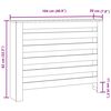 vidaXL Cache-radiateur ch&ecirc;ne fum&eacute; 104x20x82 cm bois d'ing&eacute;nierie