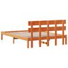 vidaXL Cadre de lit Marron 160 x 200 cm Bois de pin massif