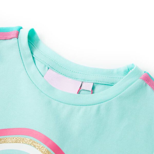 T-shirt pour enfants menthe clair 116
