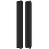 vidaXL Tête de lit avec oreilles Noir 83x16x118/128 cm Similicuir