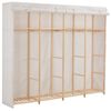 vidaXL Garde-robe Blanc 200 x 40 x 170 cm Tissu