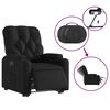 vidaXL Fauteuil inclinable &eacute;lectrique noir similicuir