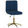 vidaXL Chaises pivotantes &agrave; manger lot de 4 bleu velours
