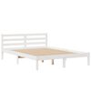vidaXL Lit biblioth&egrave;que sans matelas blanc 160x200 cm bois pin massif