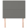 vidaXL T&ecirc;te de lit Gris fonc&eacute; 90x5x118/128 cm Tissu