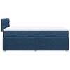 vidaXL Sommier &agrave; lattes de lit avec matelas Bleu 80x200 cm Tissu