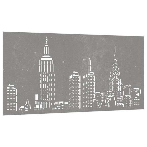 vidaXL D&eacute;coration murale jardin 105x55cm acier corten design d'horizon