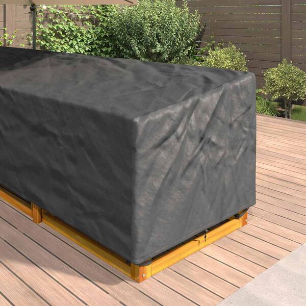 vidaXL Housse pour meubles Noir 330 x 255 x 80 cm Tissu Oxford 420D