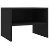 vidaXL Tables de chevet 2 pcs Noir 40x30x30 cm Bois d'ing&eacute;nierie