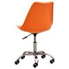 vidaXL Chaise &agrave; manger Orange Similicuir