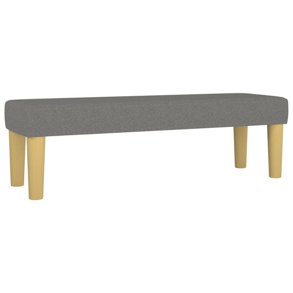 vidaXL Banc Gris fonc&eacute; 100x30x30 cm Tissu