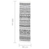 vidaXL Tapis Noir et blanc 80x300 cm Coton
