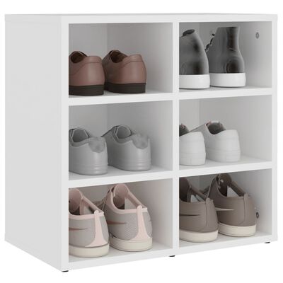vidaXL Armoire à chaussures Blanc 52,5x30x50 cm