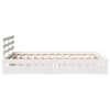 vidaXL Cadre de lit avec tiroirs sans matelas blanc 120x190 cm