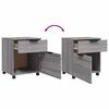 vidaXL Classeur mobile avec roues Sonoma gris 45x38x54 cm Bois