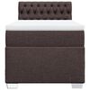 vidaXL Sommier &agrave; lattes de lit avec matelas Marron fonc&eacute; 90x190 cm