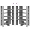 vidaXL Cabinet &agrave; chaussures 2 pcs Gris Sonoma Bois d'ing&eacute;nierie