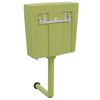 vidaXL Réservoir de toilette avec entrée d'eau inférieure 3/6 L Olive