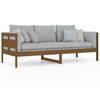 vidaXL Lit de jour sans matelas marron miel bois pin massif 80x200 cm