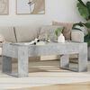 vidaXL Table basse Gris b&eacute;ton 110 x 50 x 41 cm Bois d'ing&eacute;nierie