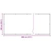 vidaXL &Eacute;cran de balcon Blanc 100 x 800 cm Tissu Oxford