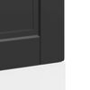vidaXL Panneau de lave-vaisselle Porto noir 45x1,5x67 cm