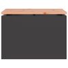 vidaXL Banc de jardin Noir 60 x 40 x 43 cm